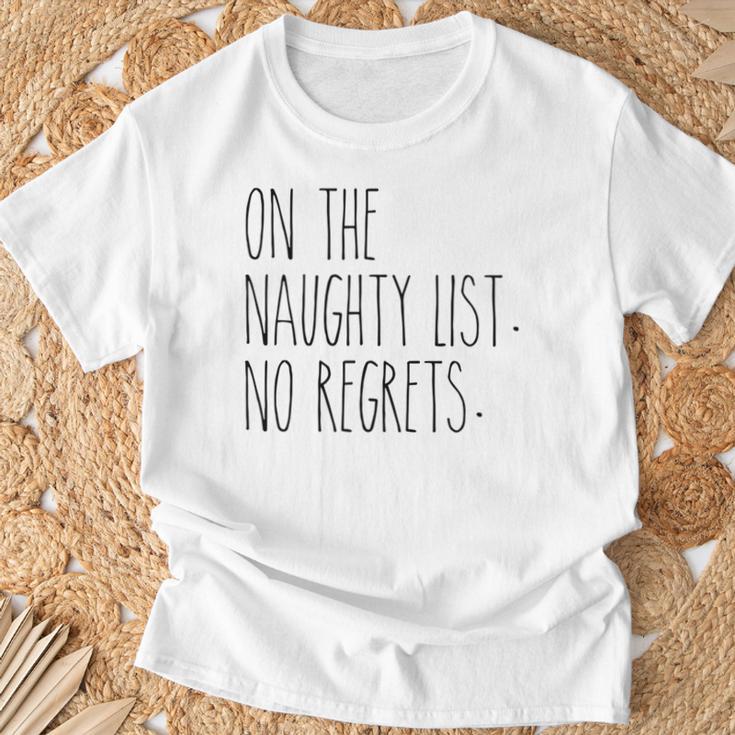 Naughty Gifts, No Ragrets Shirts