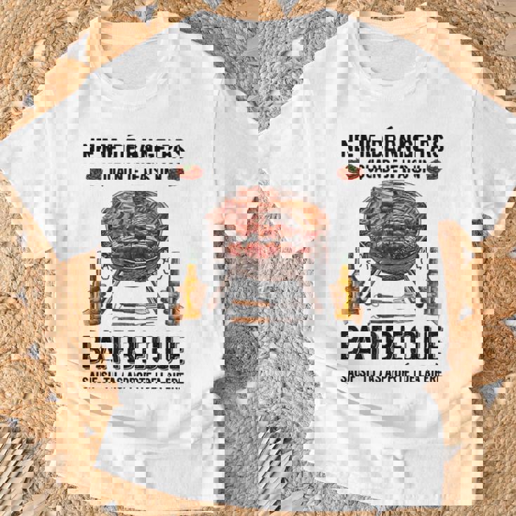 Ne Me Dérange Pas Quand Je Fais Un Barbecue T-Shirt Cadeaux pour les vieillards