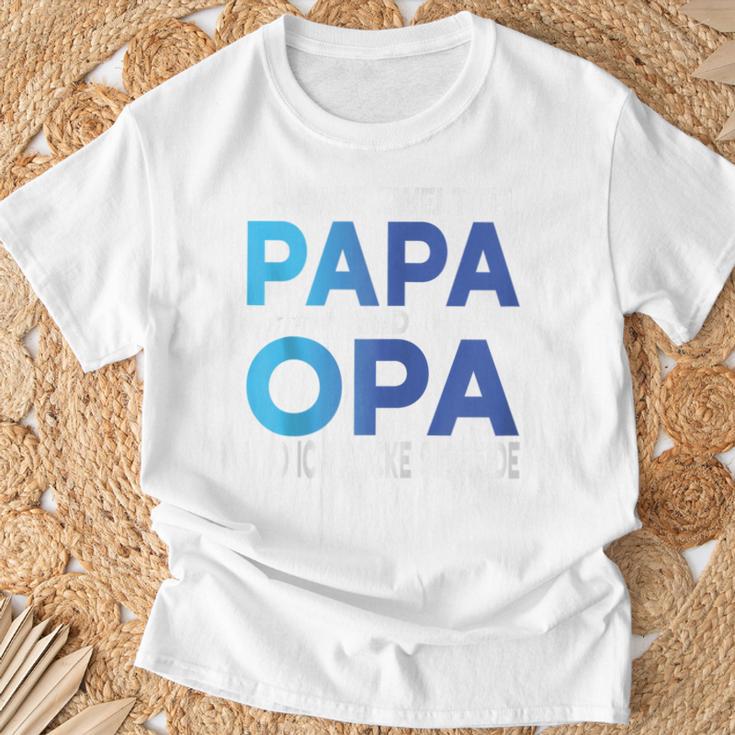 Opa Atertag Papa Spruch Grossvater Geschenk Kapuzenjacke T-Shirt Geschenke für alte Männer