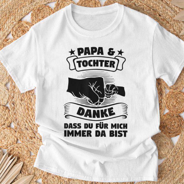 Papa & Tochter Danke Papa & Tochter Familie T-Shirt Geschenke für alte Männer