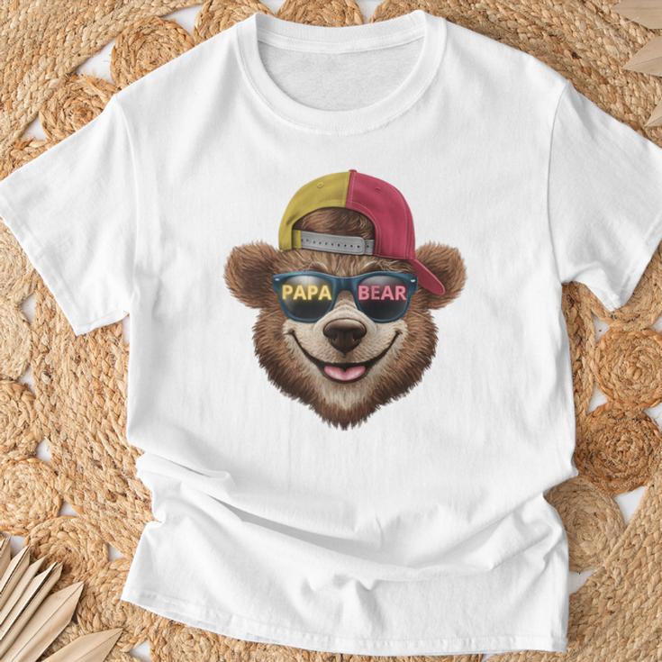 Papa Bär Papa Bear Lustig Für Papa Spruch Lustig Raglan T-Shirt Geschenke für alte Männer