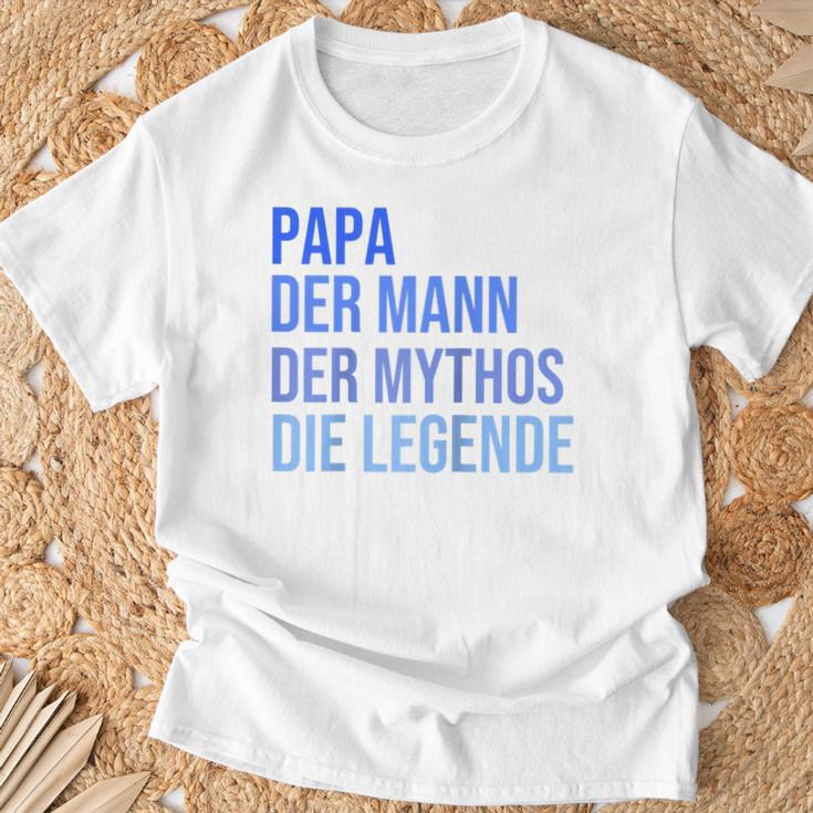 Papa Der Mann Der Mythos Die Legende Raglan T-Shirt Geschenke für alte Männer