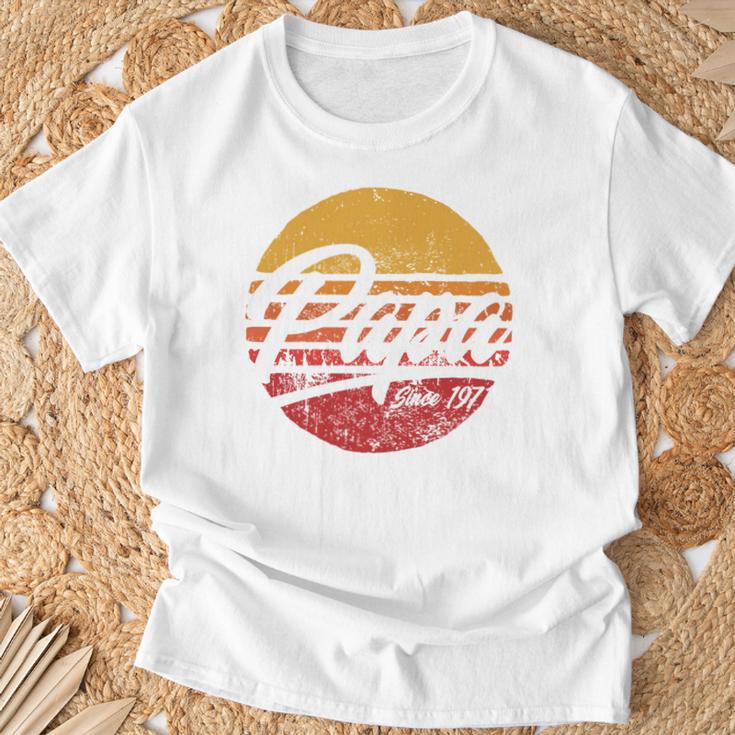 Papa Seit 1971 50 Geburtstag 50 Jahre Als Papa Retro T-Shirt Geschenke für alte Männer