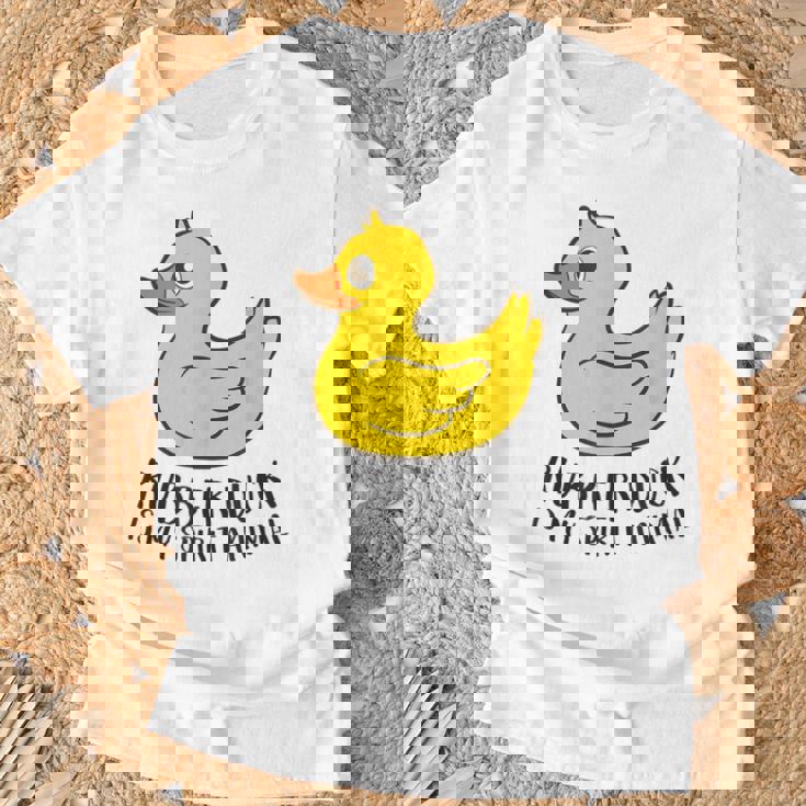 Pato De Goma Espíritu Animal Pato Camiseta unisex Regalos para ancianos
