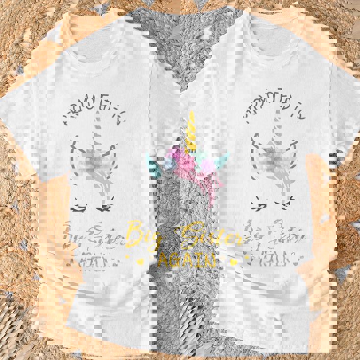 Promoted To Big Sister Again Unicorn Shirt For Girls