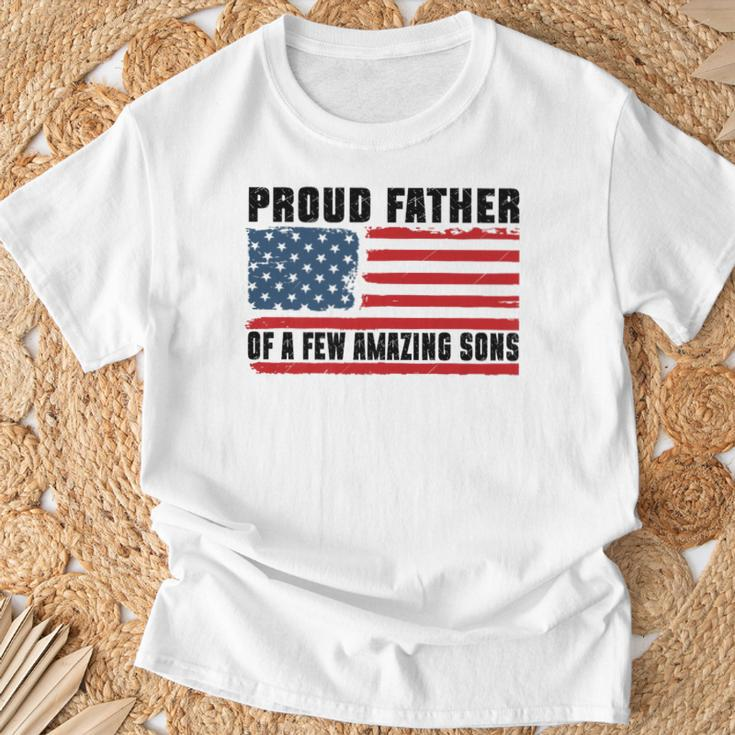 Proud Father Of A Few Amazing Sons Happy Father's Day T-Shirt Gifts for Old Men