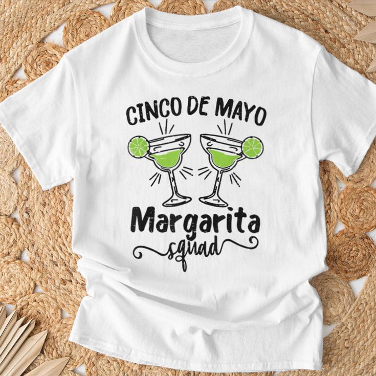 Retro Cinco De Mayo Fiesta Margarita Squad T-Shirt Gifts for Old Men