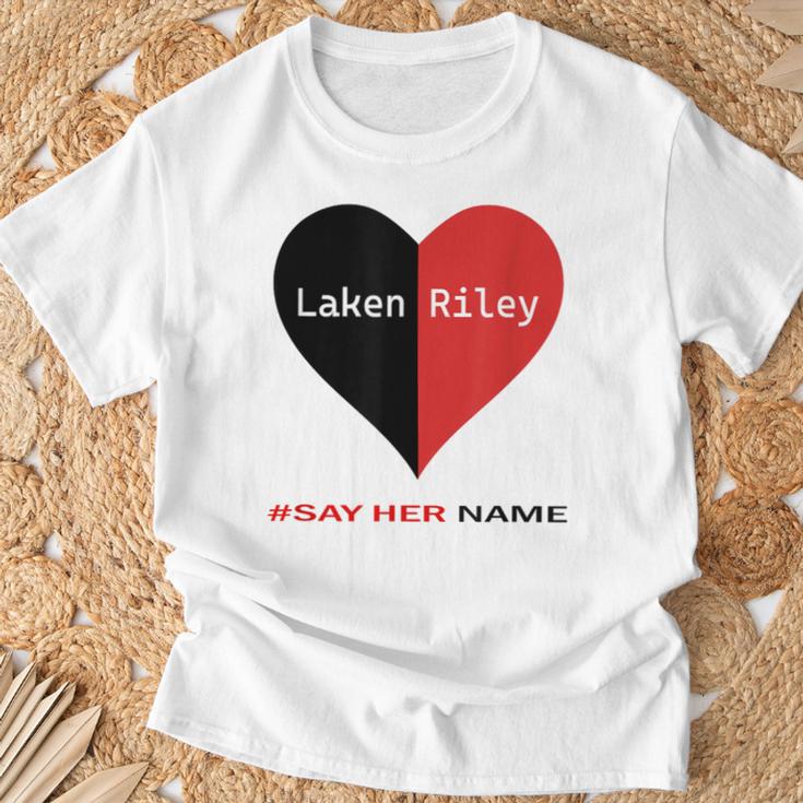 Retro Say Her Name Laken Riley Laken Riley Say Her Name T-Shirt | Mazezy