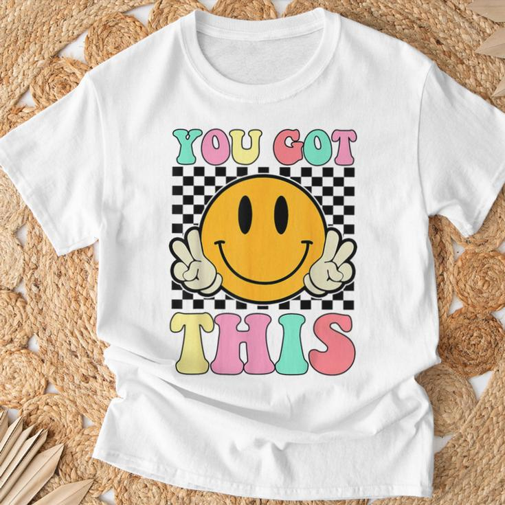 You Got This Retro Smile Motivational Testing Day Teacher T-Shirt Gifts for Old Men