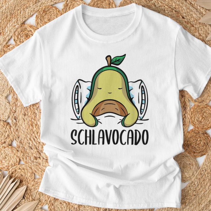 Schlavocado Pyjamas Avocado T-Shirt Geschenke für alte Männer