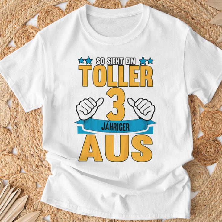 So Sieht Ein Tolles 3-Jähriges Kind aus T-Shirt, Kreatives Geburtstagsdesign Geschenke für alte Männer