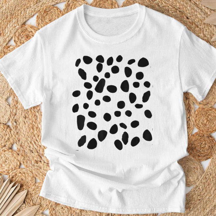 Spotted White With Black Polka Dots Dalmatian T-Shirt Gifts for Old Men