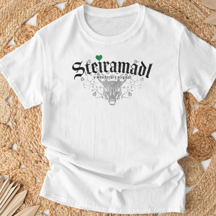 Steiramadl Wozechts Original Steirisch Madl Steiermark T-Shirt Geschenke für alte Männer