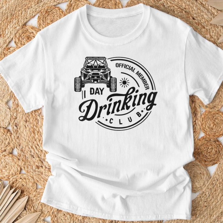 Sxs Utv Official Member Day Drinking Club T-Shirt Gifts for Old Men