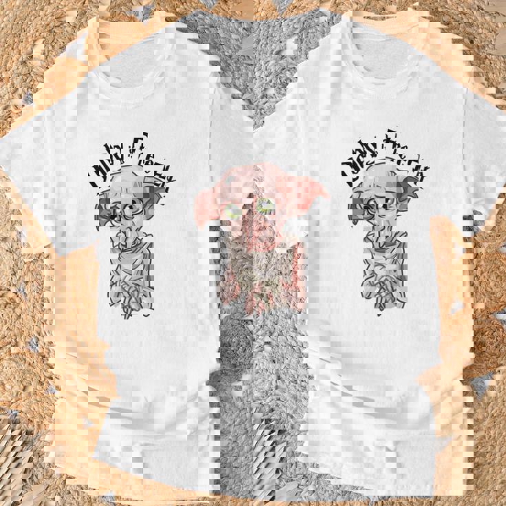 T-shirt Dobby est un Elfe Libre, Illustration Harry Potter Cadeaux pour les vieillards