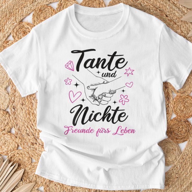 Tante Und Niece Beste Freunde Für Leben Patentante Slogan T-Shirt Geschenke für alte Männer