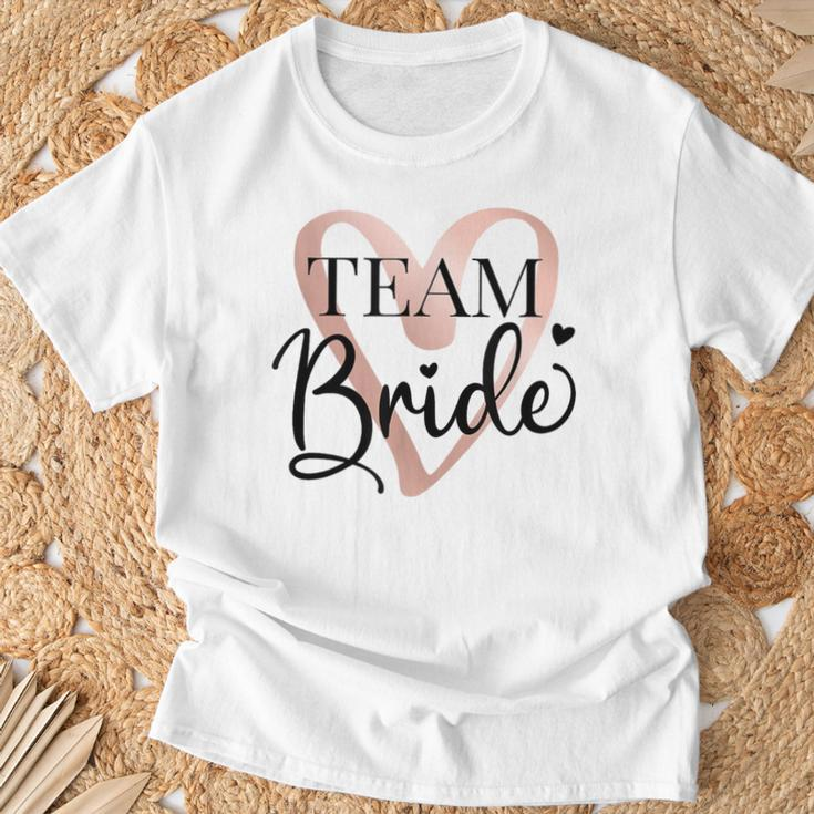 Team Braut Junggesellenabschied Dezent Herz Jga Bride To Be T-Shirt Geschenke für alte Männer
