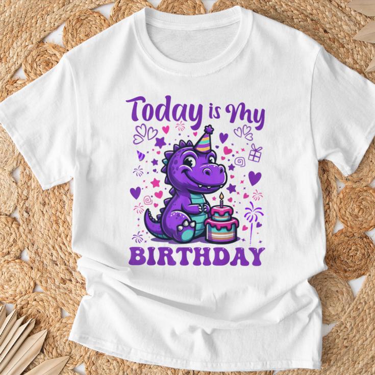 Today Is My Birthday Dinosaurier Party Dekorationen T-Shirt Geschenke für alte Männer