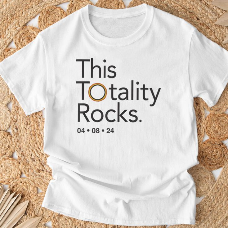 This Totality Rocks 2024 Total Solar Eclipse Totality T-Shirt Gifts for Old Men