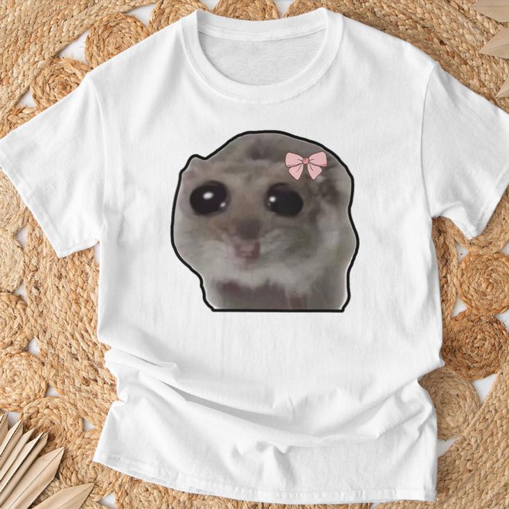 Trauriger Hamster Meme Trauriger Hamster T-Shirt Geschenke für alte Männer