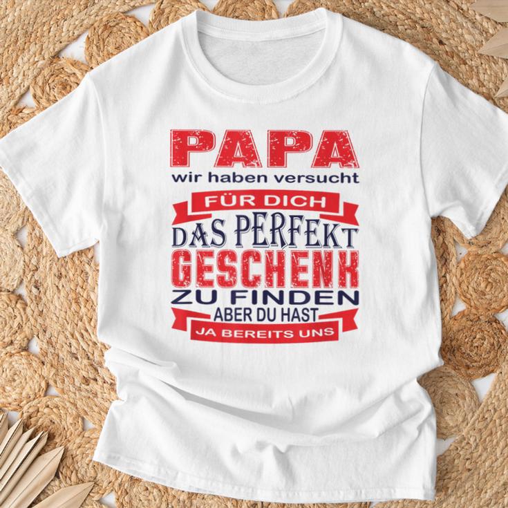 Vater Tochter Sohnatertagatertagsgeschenk Für Papa T-Shirt Geschenke für alte Männer