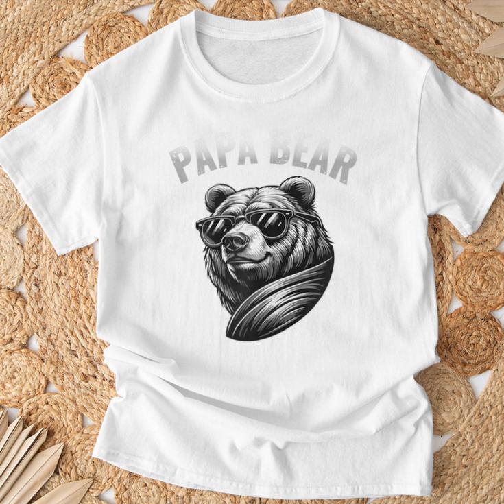 Vatertag Papa Bär Outfit Kapuzenjacke T-Shirt Geschenke für alte Männer