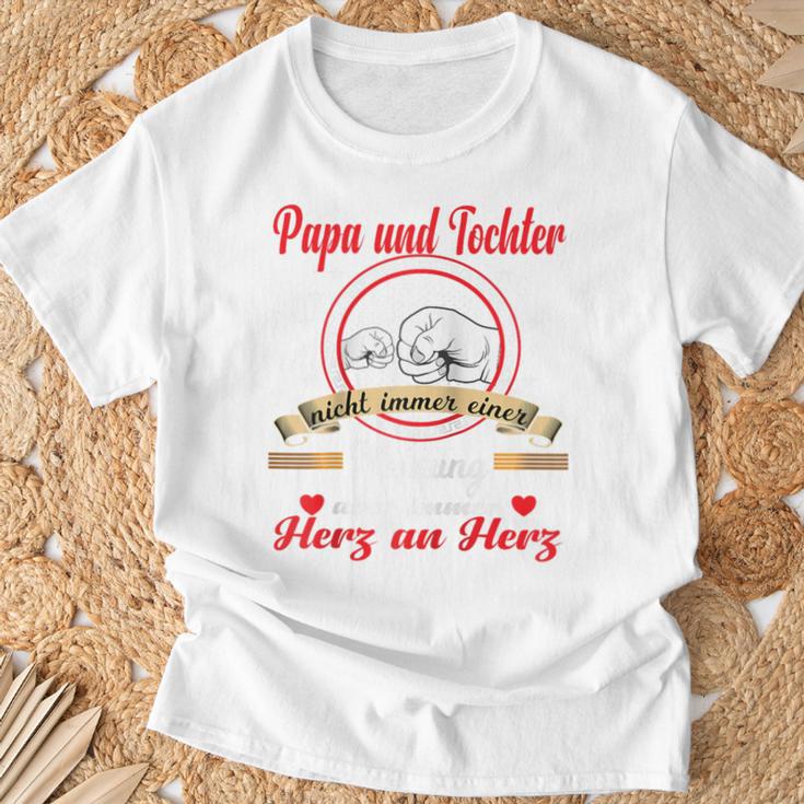 Vatertag Papa Und Tochter Partnerlook Besterater Raglan T-Shirt Geschenke für alte Männer