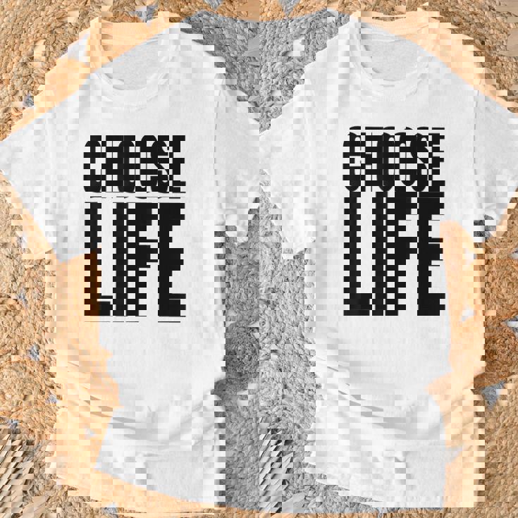 Vintage Choose Life Les Meilleures Habitudes De Conscience De Soi Des Années 80 T-Shirt Cadeaux pour les vieillards