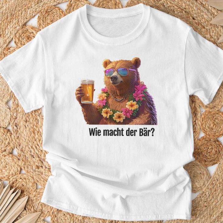 Wie Machcht Der Bär T-Shirt Geschenke für alte Männer