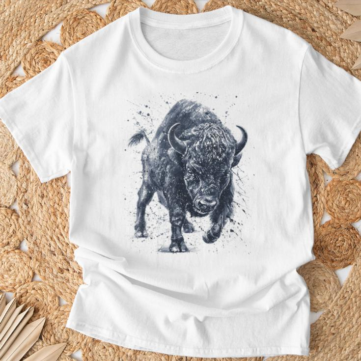 Wut Der Bestie Bison-Buffalo Im Vintage-Stil T-Shirt Gifts for Old Men