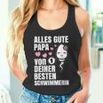 Alles Gute Papa Wünscht Dir Dein Beste Schwimmerin Father's Day S Tank Top