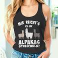 Alpaca And Lamas Mir Reichts Ich Geh Alpacas Streicheln Tank Top