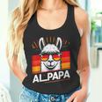 Alpapaatertag Papa Alpaka Retrointage Deutschland Flagge Tank Top