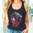 Anime Manga Cyberpunk Aesthetic Techwear Harajuku Wolf Camiseta sin mangas