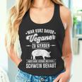 Antiegan Pig Hadegan Antiegan Slogan Tank Top