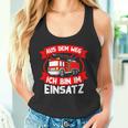 Aus Dem Weg Ich Bin Im Einsatz German Langu Tank Top