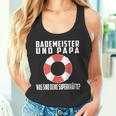 Bademeister Papa Was Sind Deine Superkräfte Schwimmbad Tank Top