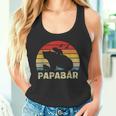 Bär Papaatertag Retro Papa Bär Tank Top