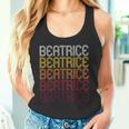 Beatrice Retro Wordmark Patternintage Style Tank Top