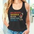 Bester Bonus Papa Superheld Grillmeister Zumatertag Tank Top