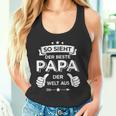 Bester Papa Der Welt Fürater Zumatertag Oder Weihnachten Tank Top