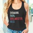 Bester Papa Grillmeister Held Grillen Bester Husann German L Tank Top