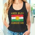 Her Biji Kurdistan Flag Kurdish Kurd Erbil Kurdi Kurdistan Tank Top