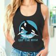 Comer La Rica Ballena Orca Meme Camiseta sin mangas