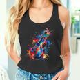 Contrabajista De Contrabajista De Arte Pop Colorido Camiseta sin mangas