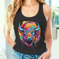 Cooles Bison-Kopf- Mit Hellen Farben Tank Top