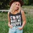 Cows Make Me Happy You Not So Much Farmer Cows Tank Top