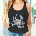 Damen Border Collie Papa Mit Comic Zeichnung Herren Mit-Ausschnitt Tank Top