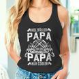 Damen Holzfäller Kettensäge Im Wald Papa Holz Geschenk Fun Mit-Ausschnitt Tank Top