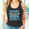 Damen Individuelles Geschenk Papaatertag Beruf Busfahrer Mit-Ausschnitt Tank Top